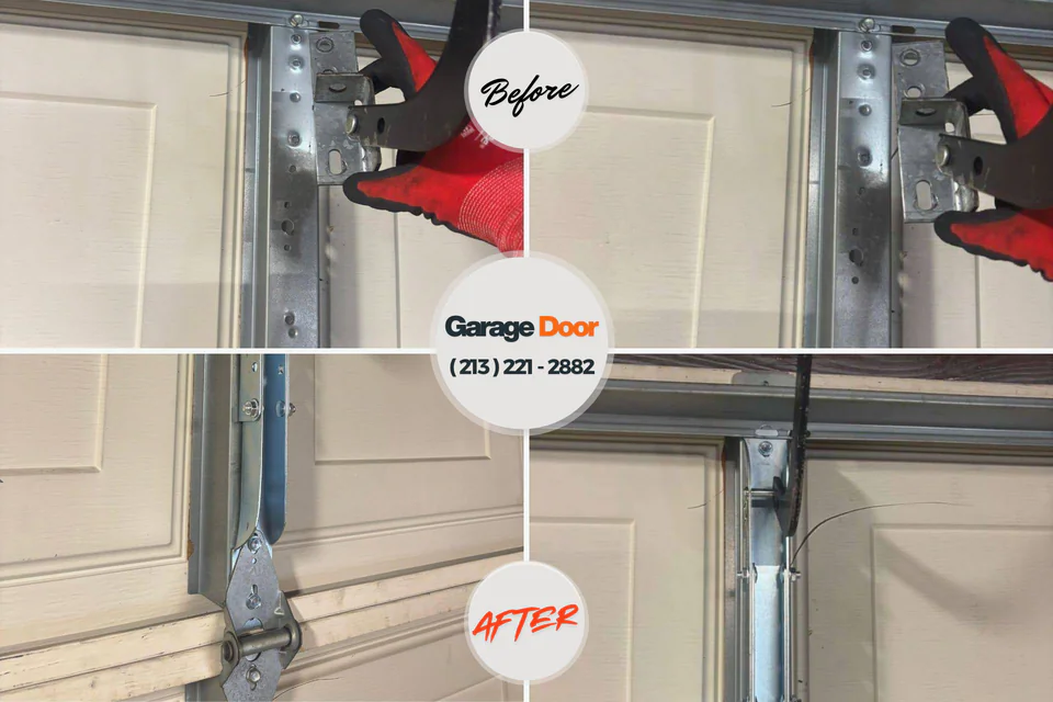 Before and after: Garage Door Service Rockvale, TN